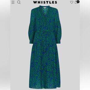Whistles Green Valeria Henna Midi-length Shirt Dress - Size 2